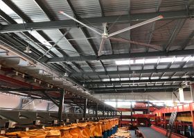 工業(yè)廠房吊扇,疫情期間能開空調嗎?【廣州奇翔】